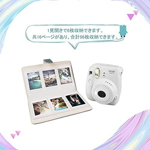 HIYQIN チェキアルバム，Fujifilm instax mini EVO 12 11 チェキ適用 3寸写真96枚収納 大容量アルバム