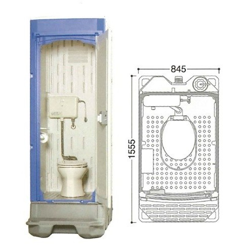 爆安 アクト石原 簡易仮設トイレ FOT-003-B キャビン単体 仮設トイレ 法人or営業所引取り ※ポータブルトイレは付属しません 