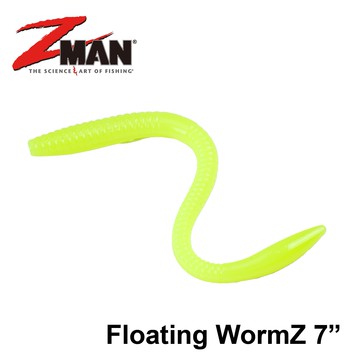美國製 ZMAN Floating WormZ 7吋 浮水棒蟲 極度耐咬 路亞軟蟲  Z008