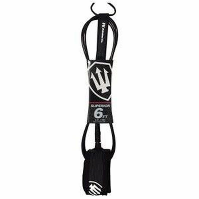 6FT ブラック×ホワイト スーペリア LEASH SUPERIOR 6ft.ファー 6FT ブラック×ホワイト スーペリア LEASH SUPERIOR 6ft.ファー