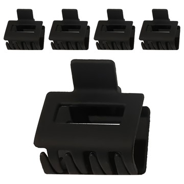 小麥購物 造型鯊魚夾 小方夾 D006 14g 5個  黑色