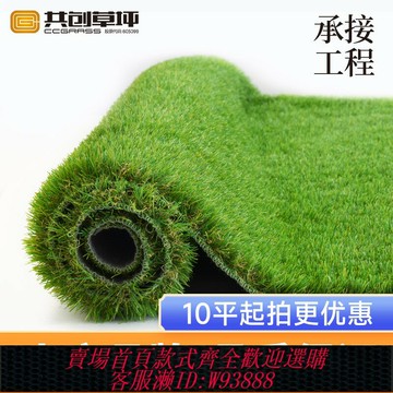 {台灣公司貨 可打統編}共創仿真草坪幼兒園10平方健身房陽臺草坪地毯屋頂人造草皮足球場