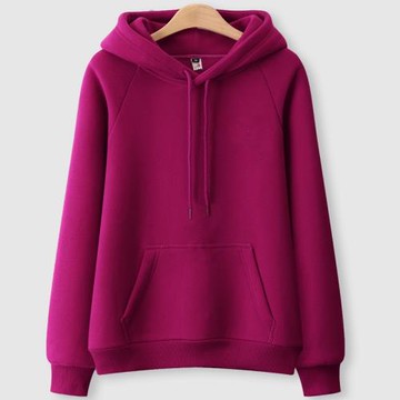 潮牌2024年秋冬純色連帽衛衣女加絨加厚韓版寬松大碼薄款外套上衣