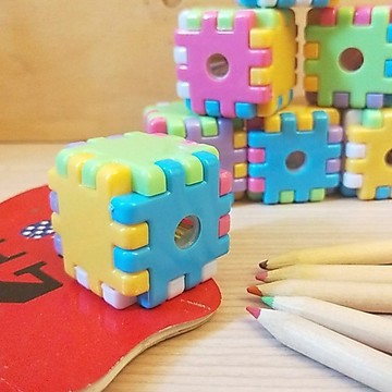 削鉛筆器 積木削筆器  簡易型削鉛筆器 削鉛筆機 辦公文具用品 方塊造型削鉛筆機 贈品禮品 A4013