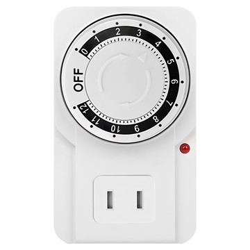 AHOYE 12小時定時插座 款式隨機 居家節能定時器  1個  10cm