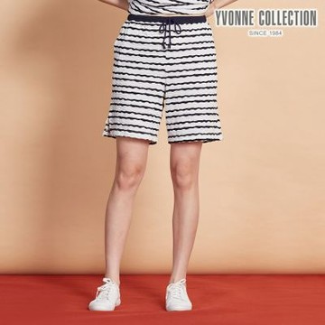 YVONNE 以旺傢飾 凸條提花短褲-白（M/L）