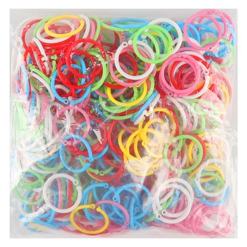 Uniart 大容量彩色卡圈 中款 混色  隨機出貨  250個