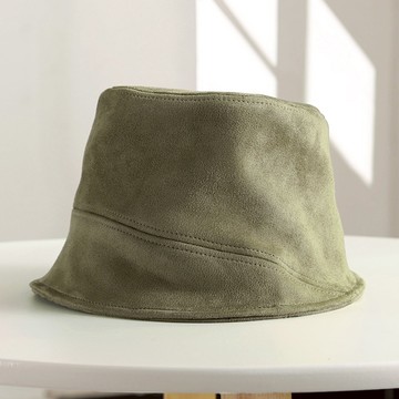 🧡任2件結帳77折🧡帽子 日系百搭鹿皮絨純色漁夫帽【H0406】DEC25｜4色  19LADY〔現貨〕