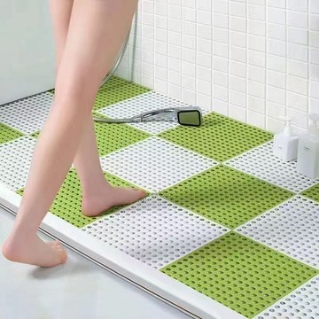 ⚡店鋪促銷⚡浴室防滑墊  衛生間地墊  洗澡間防摔家用洗手間隔水拼接鏤空墊廁所