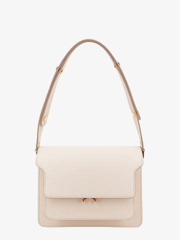 Leather shoulder bag with bellows detail - MARNI - gender_Woman