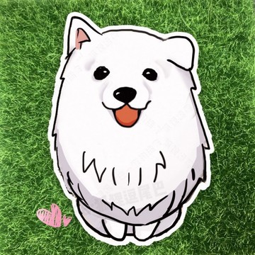 狐狸逗尾巴 狐狸犬PVC防水防曬不殘膠可貼機車汽車筆電行李箱車貼玻璃安全帽筆記本吉他水杯手機殼ipad保溫杯露營貼