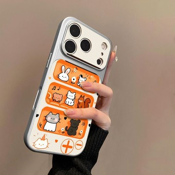 可愛動物適用蘋果17手機殼小羊皮蘋果16保護套15新14外殼13/12