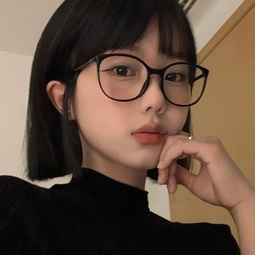 黑框眼鏡 眼鏡架 眼鏡框 小香風 超輕 無度數眼鏡 女生眼鏡 方框眼鏡 素顏眼鏡 文青眼鏡 060