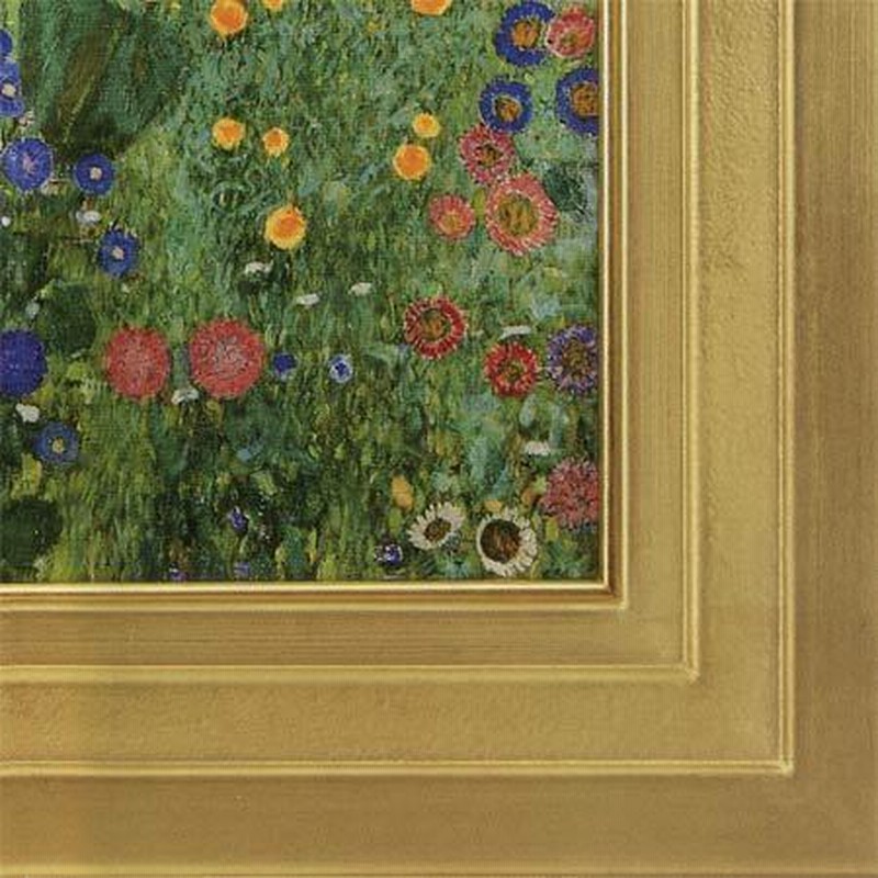 クリムト 「ヒマワリの咲く農家の庭」 立体複製名画 グスタフ・クリムト『 ヒマワリの咲く農家の庭』 | 複製画
