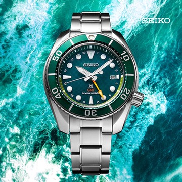 SEIKO 精工 Prospex SUMO 太陽能GMT潛水錶-綠45mm SFK003J1/5K65-0AA0G 送禮 禮物推薦_SK028
