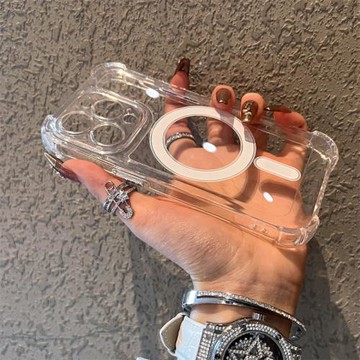 透明磁吸殼防摔適用蘋果16手機殼新款16promax套iphone16pro硅膠蘋果15防摔蘋果13全包14超好看12男女ProMax