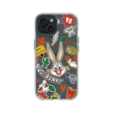 iPhone 15 Clear 透明 - 樂一通 Looney Tunes - 兔巴哥貼紙款