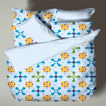 LAMINA混紡加大床包枕套三件組-四葉草(混款)