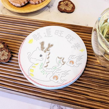 【辦公室小物】十二生肖-珪藻土吸水杯墊(DIY上色)