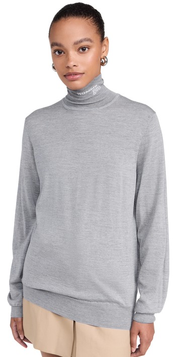 HOMMEGIRLS Wool Turtleneck Heather Grey L