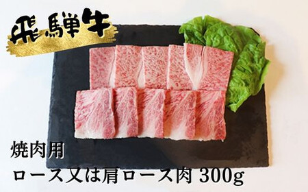 A5等級 飛騨牛ロース又は肩ロース 焼き肉用 約300g