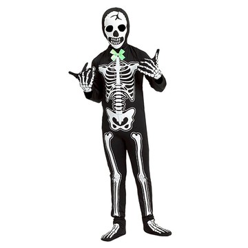 萬聖節表演變裝服(附頭套)  黑色  1件