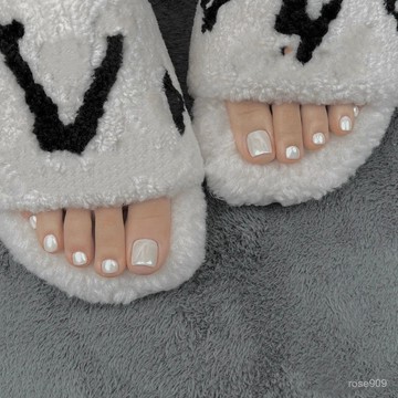 💅秒殺❤️超慾💅【白月光】極光粉腳甲 純色腳甲 純欲腳甲 可拆卸腳甲片 24片腳趾甲 腳甲