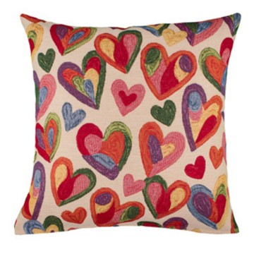 【EM】葡萄牙原裝進口緹花抱枕 愛情