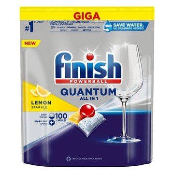 finish QUANTUM LEMON 洗碗錠 06465  1袋  1040g