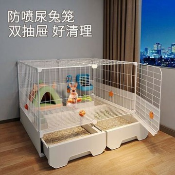 兔子專用籠子家用大號荷蘭豬豚鼠室內自動清糞兔籠窩養殖收納柜