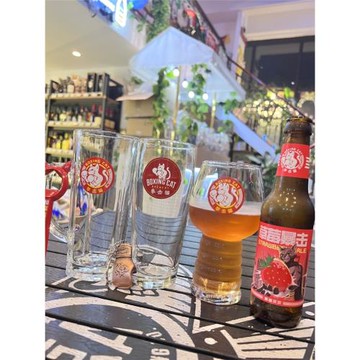 拳擊貓拳套輕奢酒具扎啤酒IPA精釀玻璃家用水杯創意大容量酒杯