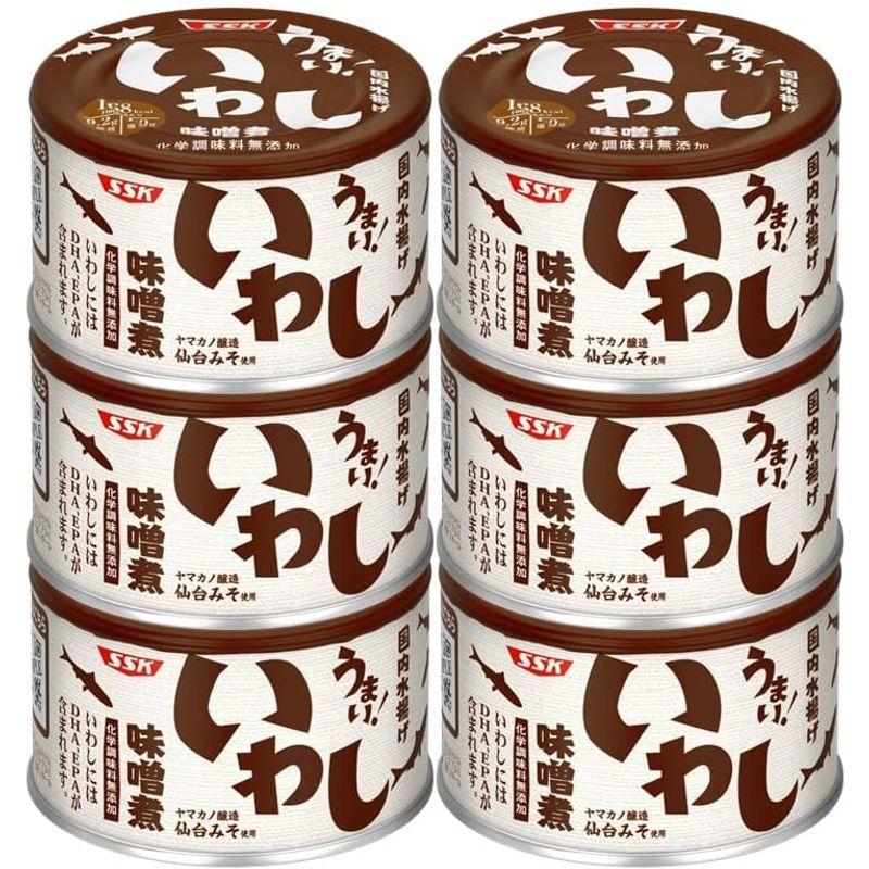 清水食品 SSKセールス うまいいわし味噌煮 150g×6個