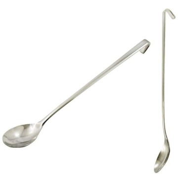 asdfkitty*日本製 貝印 304不鏽鋼長湯匙 可掛式 調汁匙 攪拌匙 冰沙匙 泡牛奶-吃冰沙-挖罐頭 正版