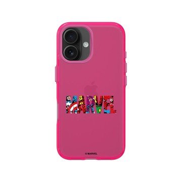 iPhone 16 Clear 粉漾桃 - 迪士尼-漫威 Marvel - 漫威Logo-藝術標誌