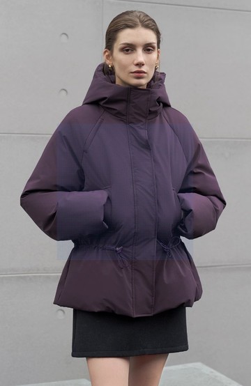 輕戶外 抽繩連帽 防風保暖 旅行羽絨服外套