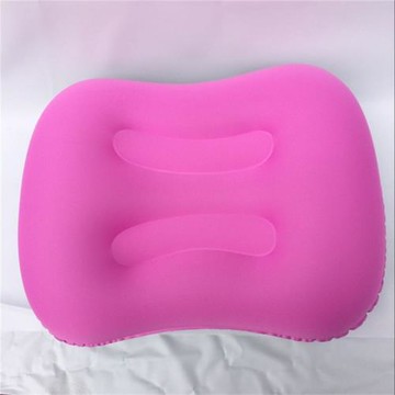 充氣按壓氣嘴腰枕TPU復合布腰枕牛奶絲TPU充氣枕