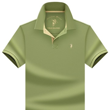 【新款熱賣】100%絲光棉保羅風格男裝夏季男士短袖T恤翻領純棉高級感polo衫男t
