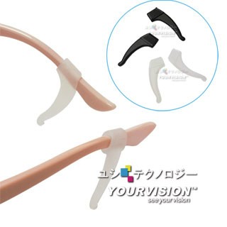 Yourvision 眼鏡專用優質防滑大耳勾 眼鏡止滑墊 防滑腳墊(三對6入)