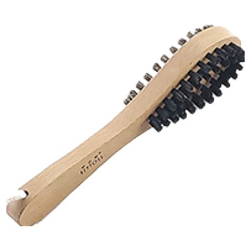 KEYTOSS 詰朵斯 衣物除塵除毛刷  山毛櫸 X 馬毛 棕色 + 黑色  1支