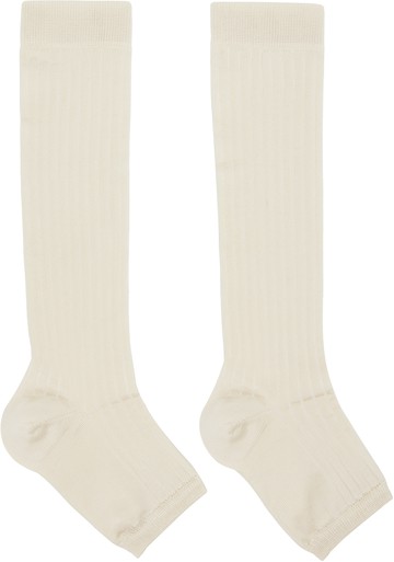 Swedish Stockings SSENSE 独家发售灰白色 Long Toeless 长筒袜