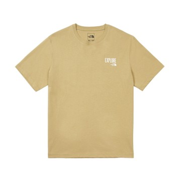 The North Face 北臉 短袖上衣 男 女 中性 U RLX EXPLORE SS TEE GRAPHIC 卡其 NF0A8DBWLK5