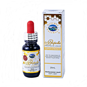 NATURES NATURALS 【澳洲NATURES NATURALS】不含酒精-蜂膠滴液25ml(無酒精蜂膠)