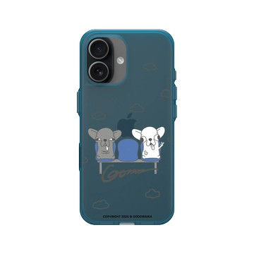 iPhone 17 Clear (相機按鈕) 夜幕藍 - Godgwawa 變種吉娃娃 - 吉將進站