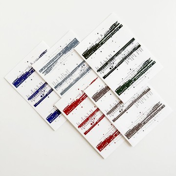 復古文字透明貼紙