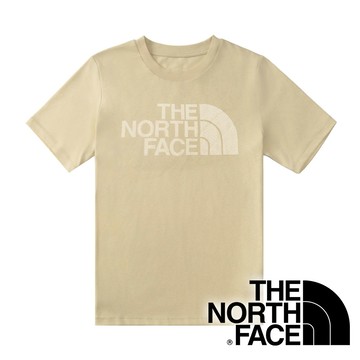 【THE NORTH FACE 美國】男快乾圓領短袖T恤『卡其灰』NF0A8DHY 戶外 露營 登山 健行 休閒 時尚 短袖 T恤