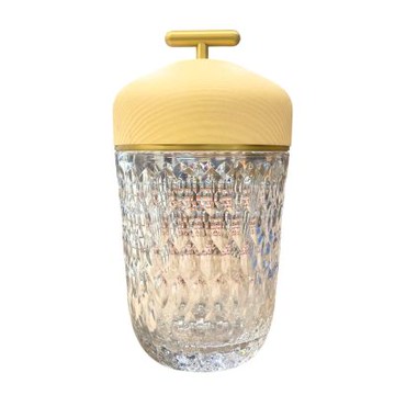 HERMES SAINT LOUIS 愛馬仕聖路易葉紋浮雕歐式水晶松果燈