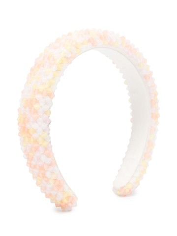 Bonpoint - Tamya bead-embellished headband - kids - Acrylonitrile Butadiene Styrene (ABS) - One Size - Orange