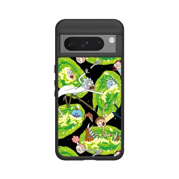 Pixel 8 Pro SolidSuit 黑 - 瑞克和莫蒂 Rick and Morty - 太空傳送門