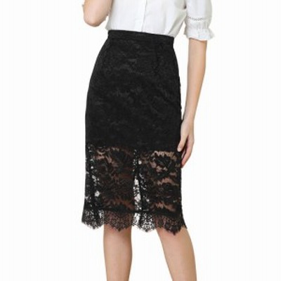 日本公式オンライン 訳ありFENDI ビジュー レース ミディ丈 スカート