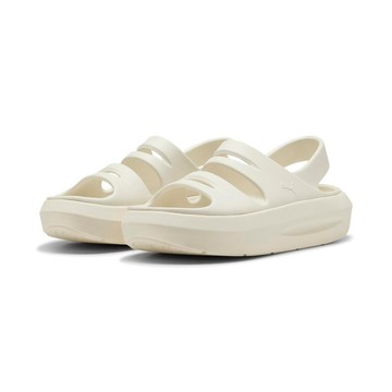 PUMA 涼拖鞋 FLATTER SANDAL 米白 一體式 防水涼鞋 女 40033702